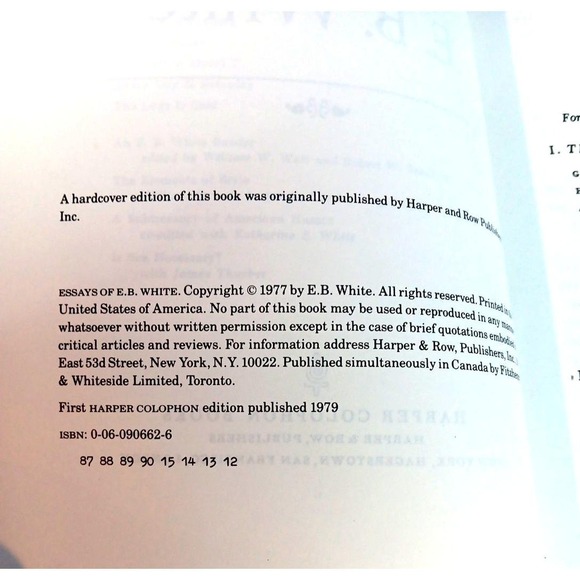 Essays of E. B. White by E. B. White (1979, Trade Paperback) - Picture 4 of 8